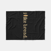 Funny Bread Lover Minimalist Sourdough Baking Fleece Deken (Voorkant (Horizontaal))