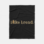 Funny Bread Lover Minimalist Sourdough Baking Fleece Deken (Voorkant)