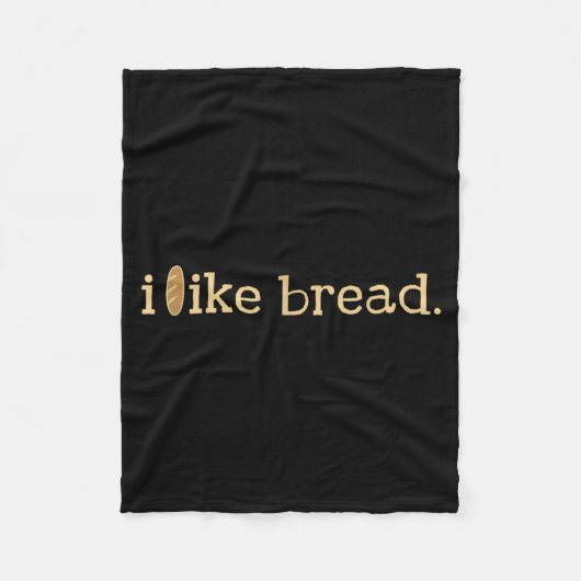 Funny Bread Lover Minimalist Sourdough Baking Fleece Deken (Voorkant)