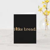 Funny Bread Lover Minimalist Sourdough Baking  Kaart (Gele Bloem)