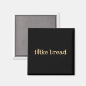 Funny Bread Lover Minimalist Sourdough Baking  Magneet (Voorkant / Achterkant)