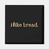 Funny Bread Lover Minimalist Sourdough Baking  Magneet (Voorkant)