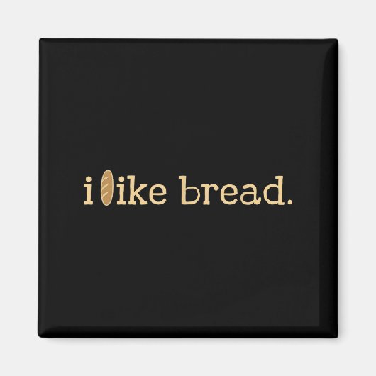 Funny Bread Lover Minimalist Sourdough Baking  Magneet (Voorkant)