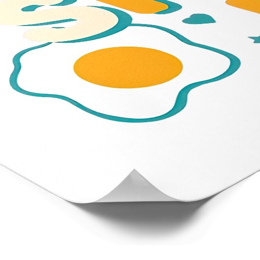 Funny Breakfast Foodie Quote Poster (Hoek)