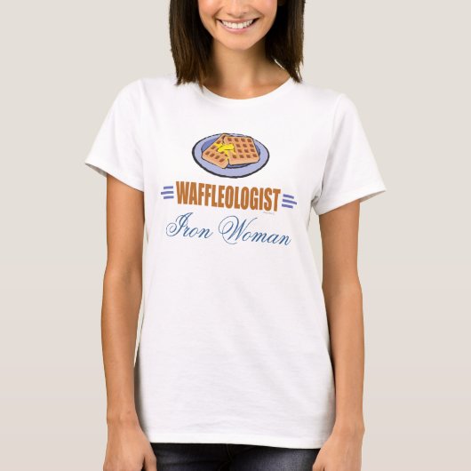 Funny Breakfast Waffles T-shirt (Voorkant)