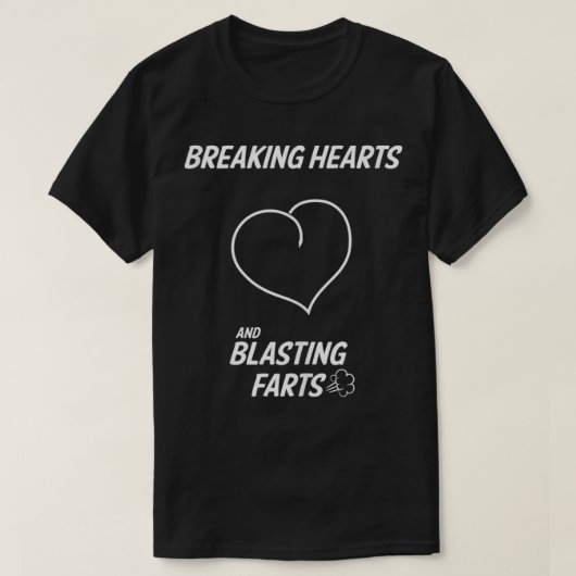 Funny Breaking Hearts en bladerende kunst T-shirt (Design voorkant)