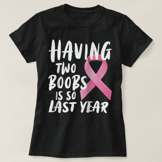 Funny Breast Cancer Design Mastectomy Recovery Rag T-shirt (Design voorkant)