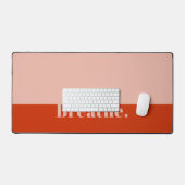 Funny Breathe Modern Minimalist Bold Sinaasappel R Bureaumat (Keyboard & Muis)