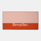Funny Breathe Modern Minimalist Bold Sinaasappel R Bureaumat (Voorkant)