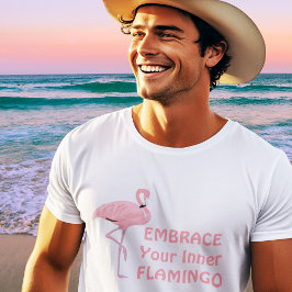 Funny Breek uw binnenste citaat van Flamingo T-shirt