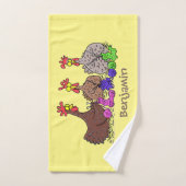 Funny breitting cartoon bad handdoek (Handdoek)