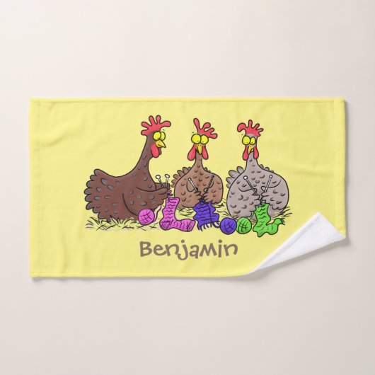 Funny breitting cartoon bad handdoek (Handdoek)