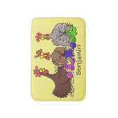 Funny breitting cartoon badmat (Voorkant Verticaal)