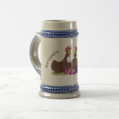 Funny breitting cartoon bierpul (Voorkant links)