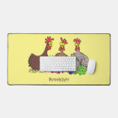 Funny breitting cartoon bureaumat (Keyboard & Muis)
