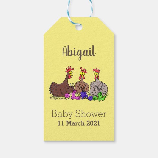 Funny breitting cartoon cadeaulabel (Achterkant)