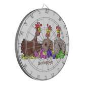 Funny breitting cartoon dartbord (Voorkant Links)