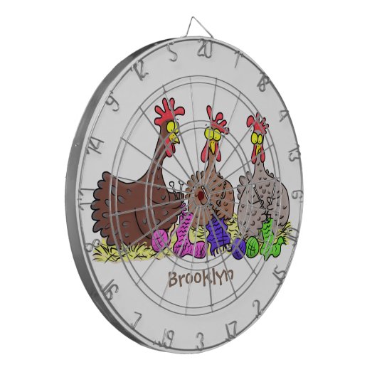 Funny breitting cartoon dartbord (Voorkant Links)