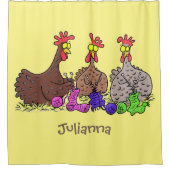 Funny breitting cartoon douchegordijn (Voorkant)