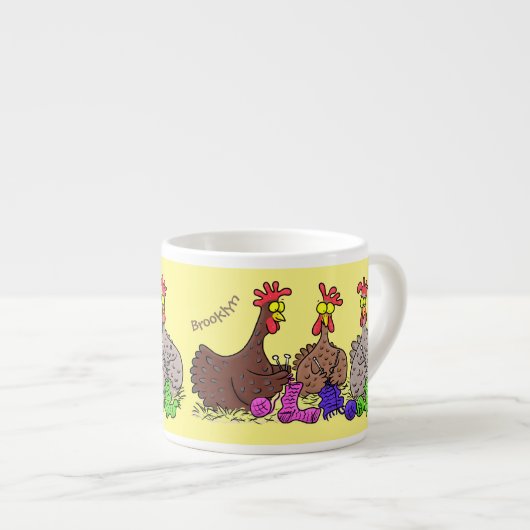 Funny breitting cartoon espresso kop (Voorkant rechts)