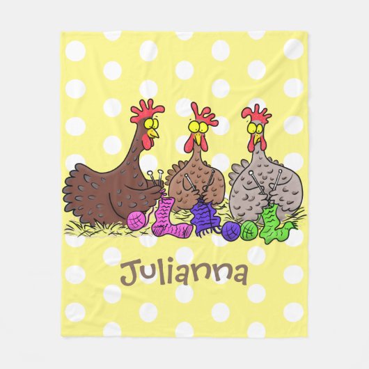 Funny breitting cartoon fleece deken (Voorkant)