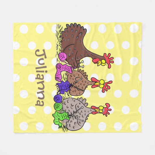 Funny breitting cartoon fleece deken (Voorkant (Horizontaal))