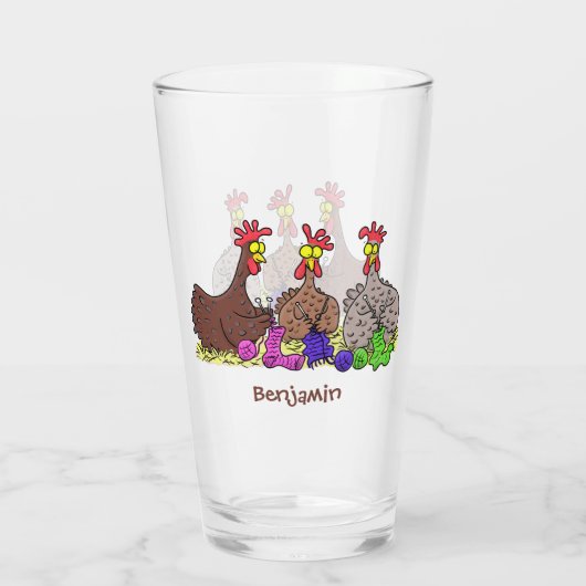 Funny breitting cartoon glas (Achterkant)