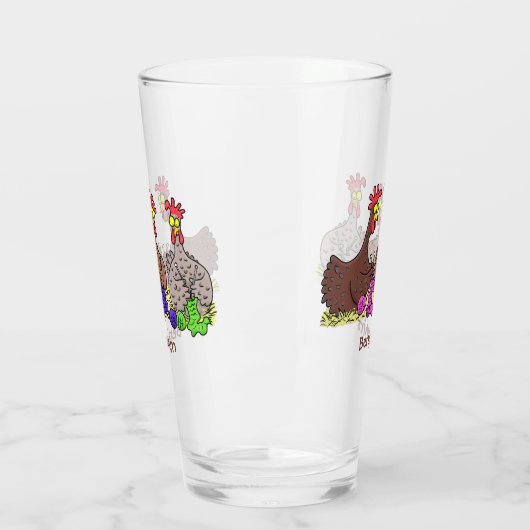 Funny breitting cartoon glas (Links)