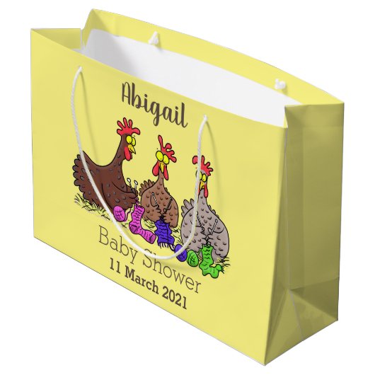 Funny breitting cartoon groot cadeauzakje (Achterkant Gekanteld)