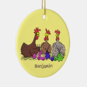 Funny breitting cartoon keramisch ornament (Rechts)