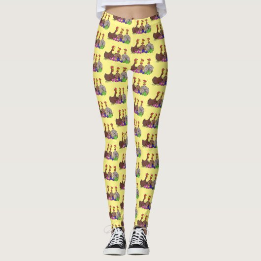 Funny breitting cartoon leggings (Voorkant)
