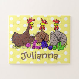 Funny breitting cartoon legpuzzel