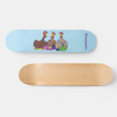 Funny breitting cartoon persoonlijk skateboard (Horizontaal)