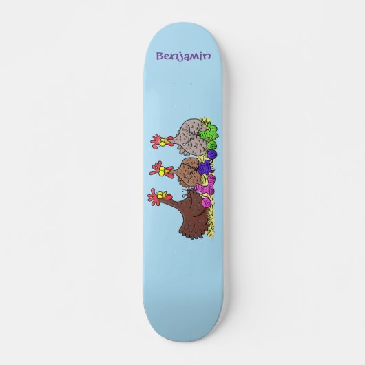 Funny breitting cartoon persoonlijk skateboard (Voorkant)