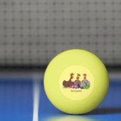 Funny breitting cartoon pingpongbal (Net)