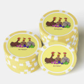 Funny breitting cartoon poker chips (Opstapeling)