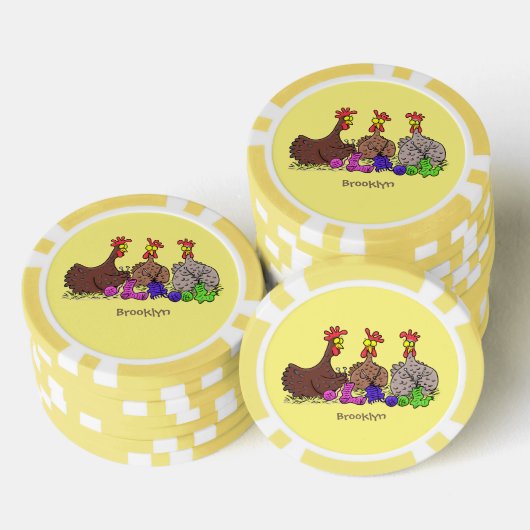 Funny breitting cartoon poker chips (Opstapeling)