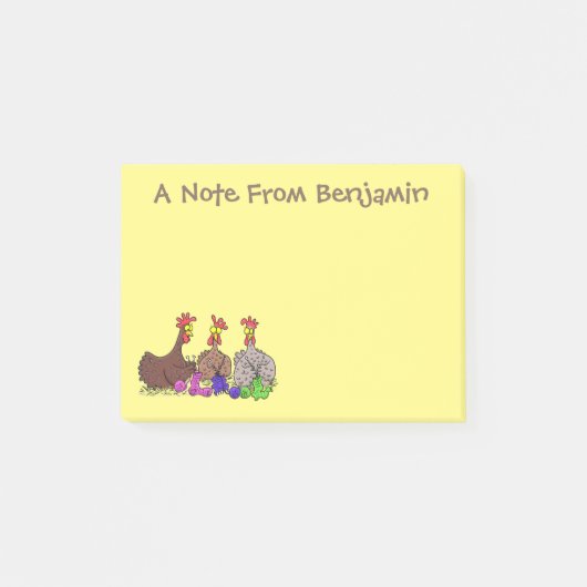 Funny breitting cartoon post-it® notes (Voorkant)