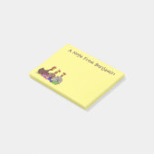 Funny breitting cartoon post-it® notes (Schuin)
