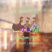 Funny breitting cartoon raamsticker (Vel 2)