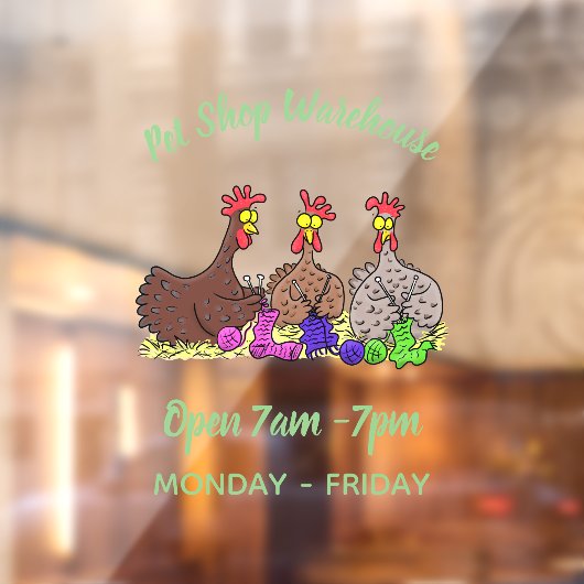 Funny breitting cartoon raamsticker (Vel 2)