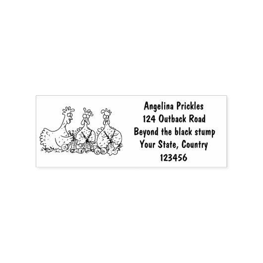 Funny breitting cartoon rubberstempel (Afrduk)