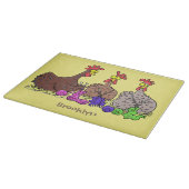 Funny breitting cartoon snijplank (Hoek)