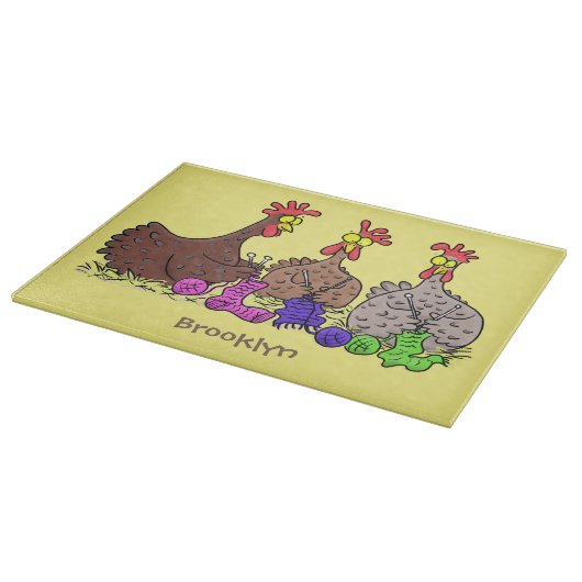 Funny breitting cartoon snijplank (Hoek)