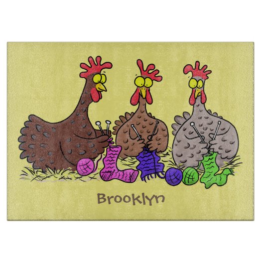 Funny breitting cartoon snijplank (Voorkant)