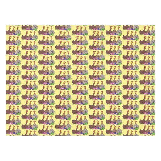 Funny breitting cartoon tafelkleed (Voorkant (Horizontaal))