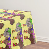 Funny breitting cartoon tafelkleed (Voorbeeld)