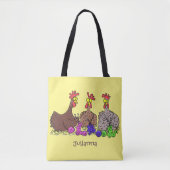 Funny breitting cartoon tote bag (Voorkant)