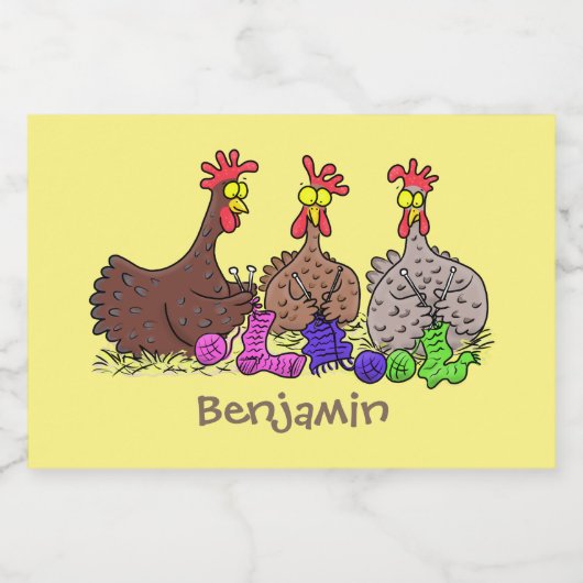 Funny breitting cartoon voedselcontainer etiket (Enkel label)