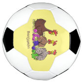 Funny breitting cartoon voetbal (Gedraaid)